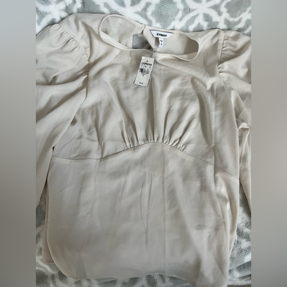 Cream blouse